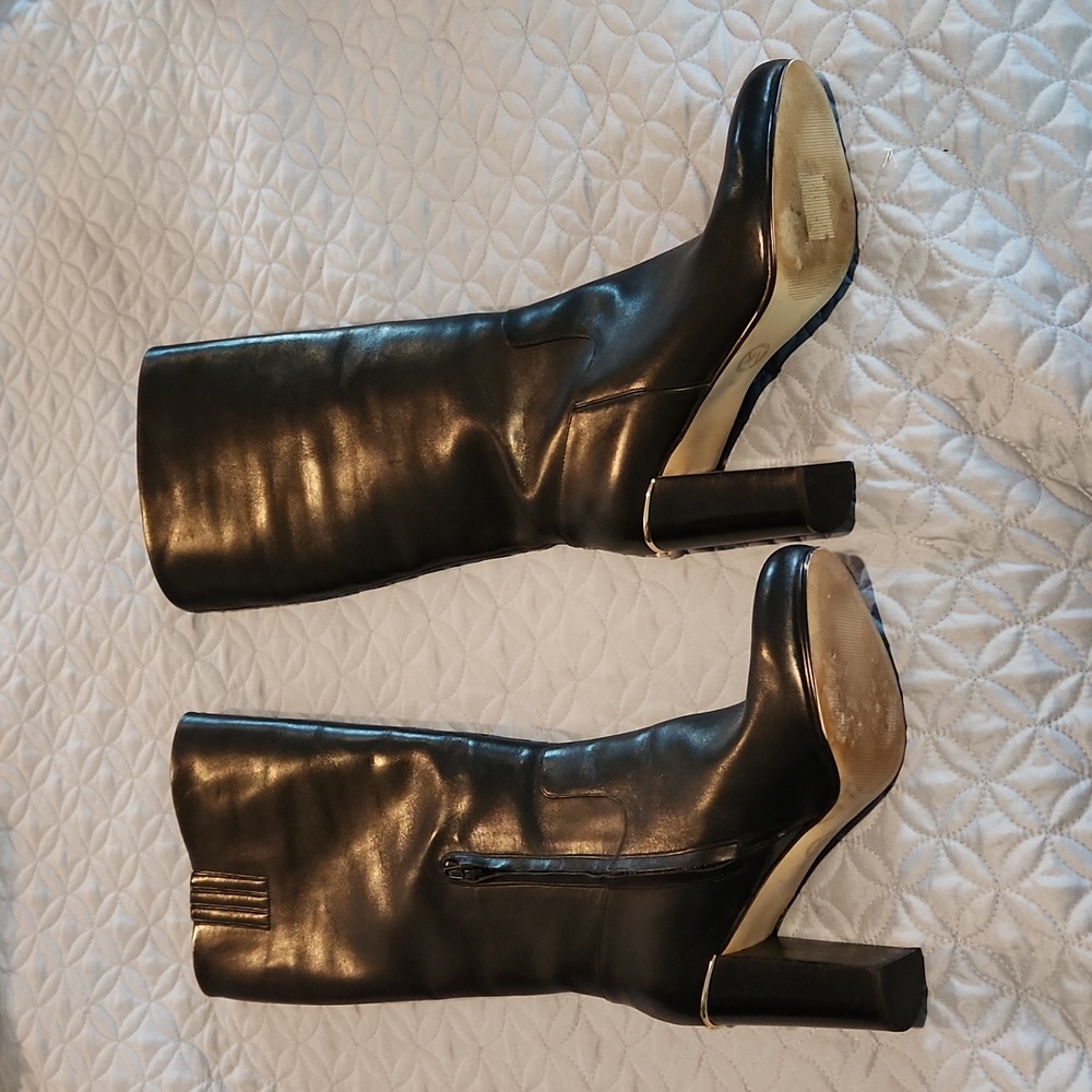 Michael Kors black knee boots